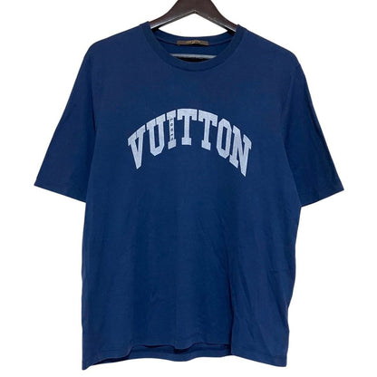 Louis Vuitton Logo Print Short Sleeve T-Shirt Navy Spring Summer L