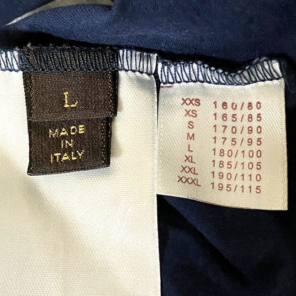 Louis Vuitton Logo Print Short Sleeve T-Shirt Navy Spring Summer L — view 4