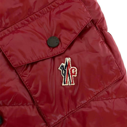 Moncler Grenoble Sancy Zip Up Nylon Hooded Down Jacket Bordeaux Black Autumn 2 — view 6