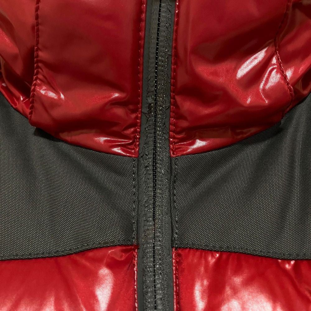 Moncler Grenoble Sancy Zip Up Nylon Hooded Down Jacket Bordeaux Black Autumn 2 — view 8