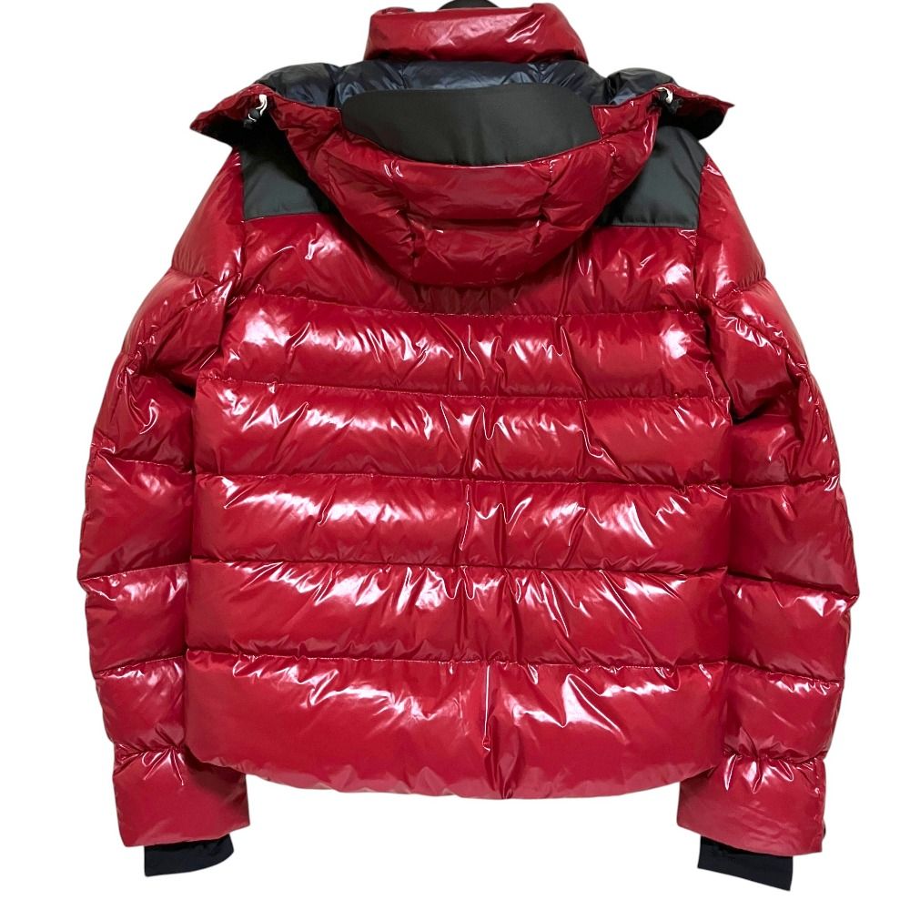Moncler Grenoble Sancy Zip Up Nylon Hooded Down Jacket Bordeaux Black Autumn 2 — view 2