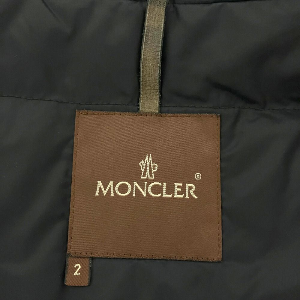 Moncler Belted Down Coat Black Autumn Winter 2 — view 6