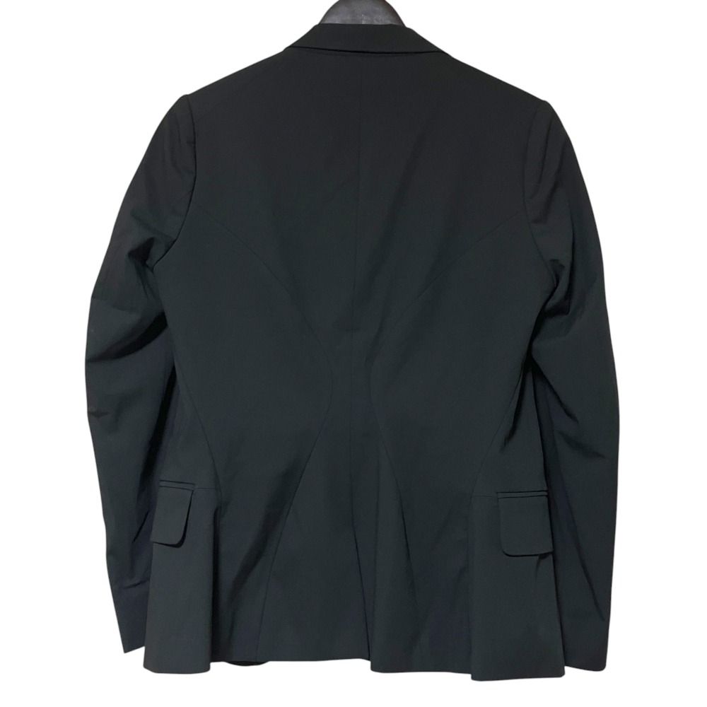 Versace Collection Front Medusa Peak Lapel Stretch Tailored Jacket Black 46 — view 2