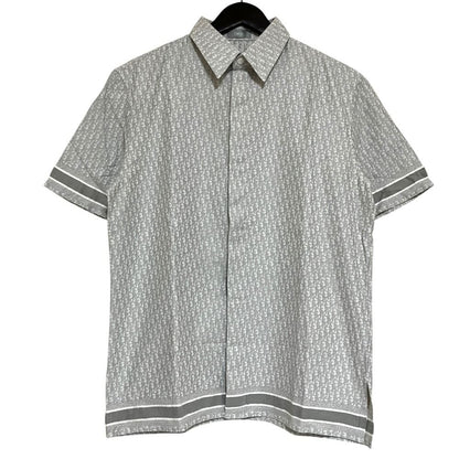 Dior Homme Oblique Jacquard Shirt 40 Gray Spring Summer Fall Winter