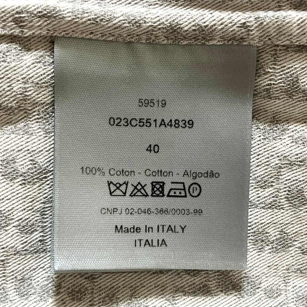 Dior Homme Oblique Jacquard Shirt 40 Gray Spring Summer Fall Winter — view 6