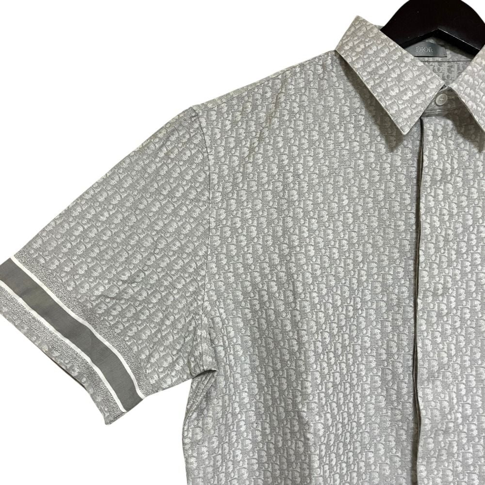 Dior Homme Oblique Jacquard Shirt 40 Gray Spring Summer Fall Winter — view 3