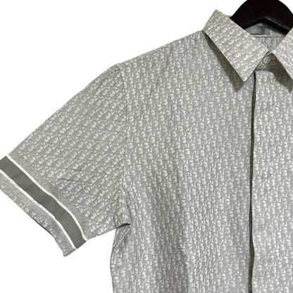 Dior Homme Oblique Jacquard Shirt 40 Gray Spring Summer Fall Winter — view 3