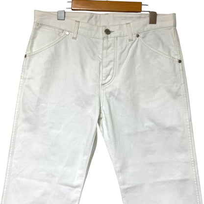 Louis Vuitton Pocket Monogram Embroidery Denim Pants White — view 3
