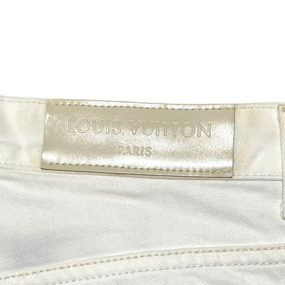 Louis Vuitton Pocket Monogram Embroidery Denim Pants White — view 7