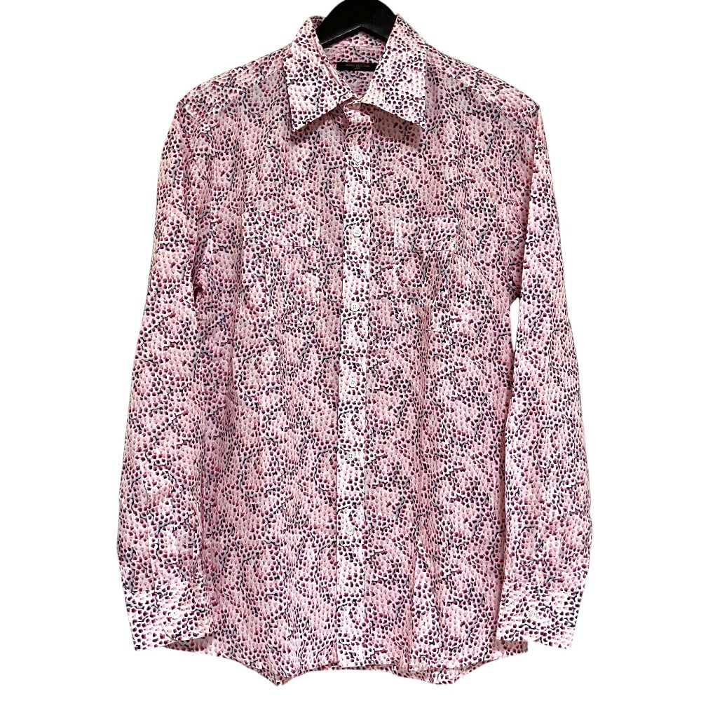 Louis Vuitton All Over Print Long Sleeve Cotton Shirt Pink Spring Summer Fall