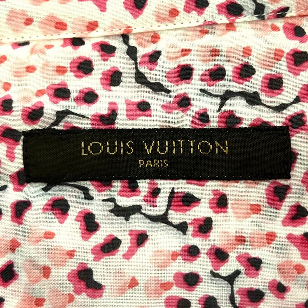 Louis Vuitton All Over Print Long Sleeve Cotton Shirt Pink Spring Summer Fall — view 8
