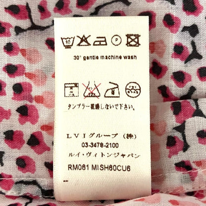 Louis Vuitton All Over Print Long Sleeve Cotton Shirt Pink Spring Summer Fall — view 7