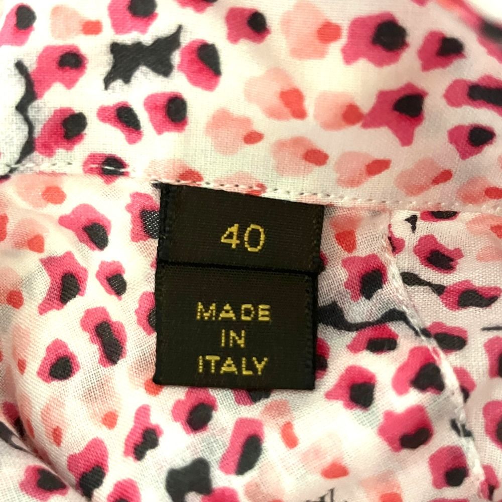 Louis Vuitton All Over Print Long Sleeve Cotton Shirt Pink Spring Summer Fall — view 5