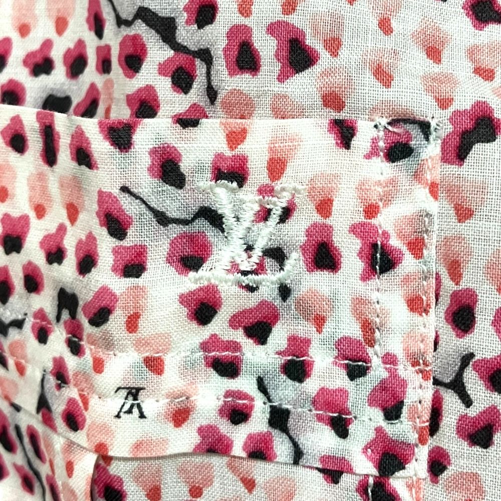 Louis Vuitton All Over Print Long Sleeve Cotton Shirt Pink Spring Summer Fall — view 4