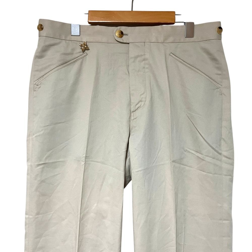 Louis Vuitton Monogram Charm Trousers Pants Beige Spring Summer Fall Winter 42 — view 3