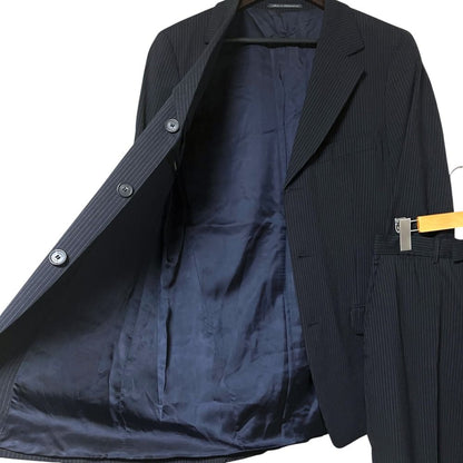 Gucci Tom Ford Era Pinstripe Tailored Jacket Trousers Pants Suit Set Black — view 5