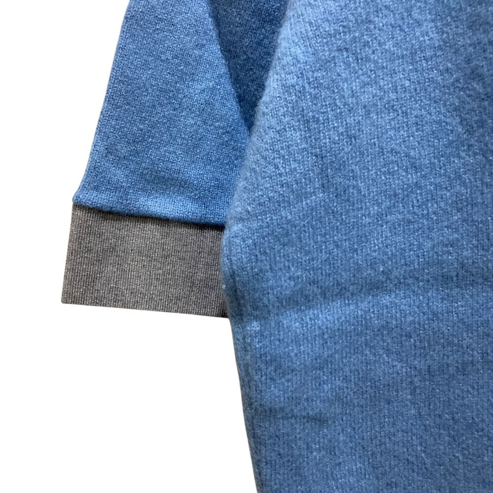 Moncler Maglione Tricot Girocollo Wool Cashmere Blend Knit Sweater Blue XS — view 3
