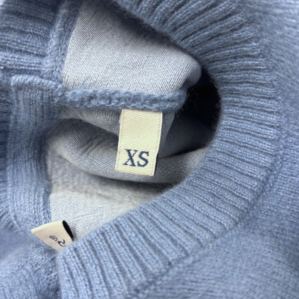 Moncler Maglione Tricot Girocollo Wool Cashmere Blend Knit Sweater Blue XS — view 6