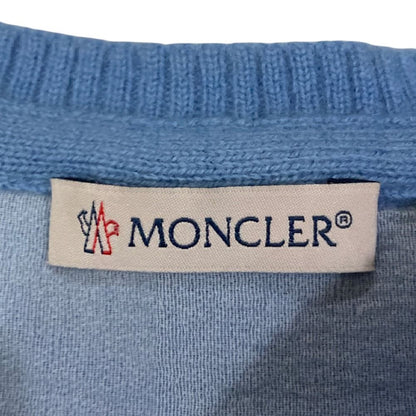 Moncler Maglione Tricot Girocollo Wool Cashmere Blend Knit Sweater Blue XS — view 7