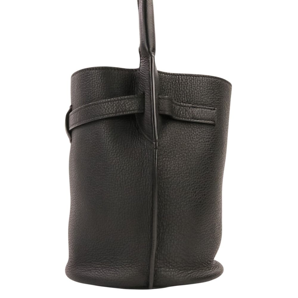 Celine Leather Big Bucket Nano Shoulder Bag Black — view 4