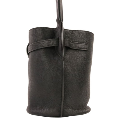 Celine Leather Big Bucket Nano Shoulder Bag Black — view 4