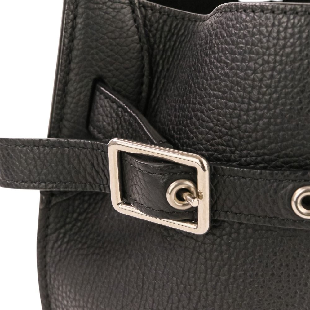 Celine Leather Big Bucket Nano Shoulder Bag Black — view 8