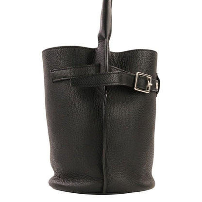 Celine Leather Big Bucket Nano Shoulder Bag Black — view 5