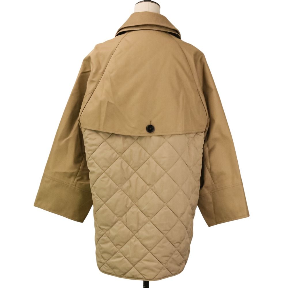 Max Mara Weekend Wkdmanna Quilted Trench Coat Beige Spring Summer Fall Winter 38 — view 5