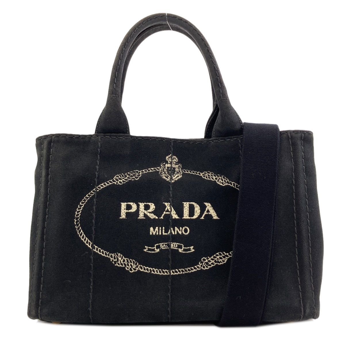 Prada Canapa Mini 2-Way Handbag Canvas
