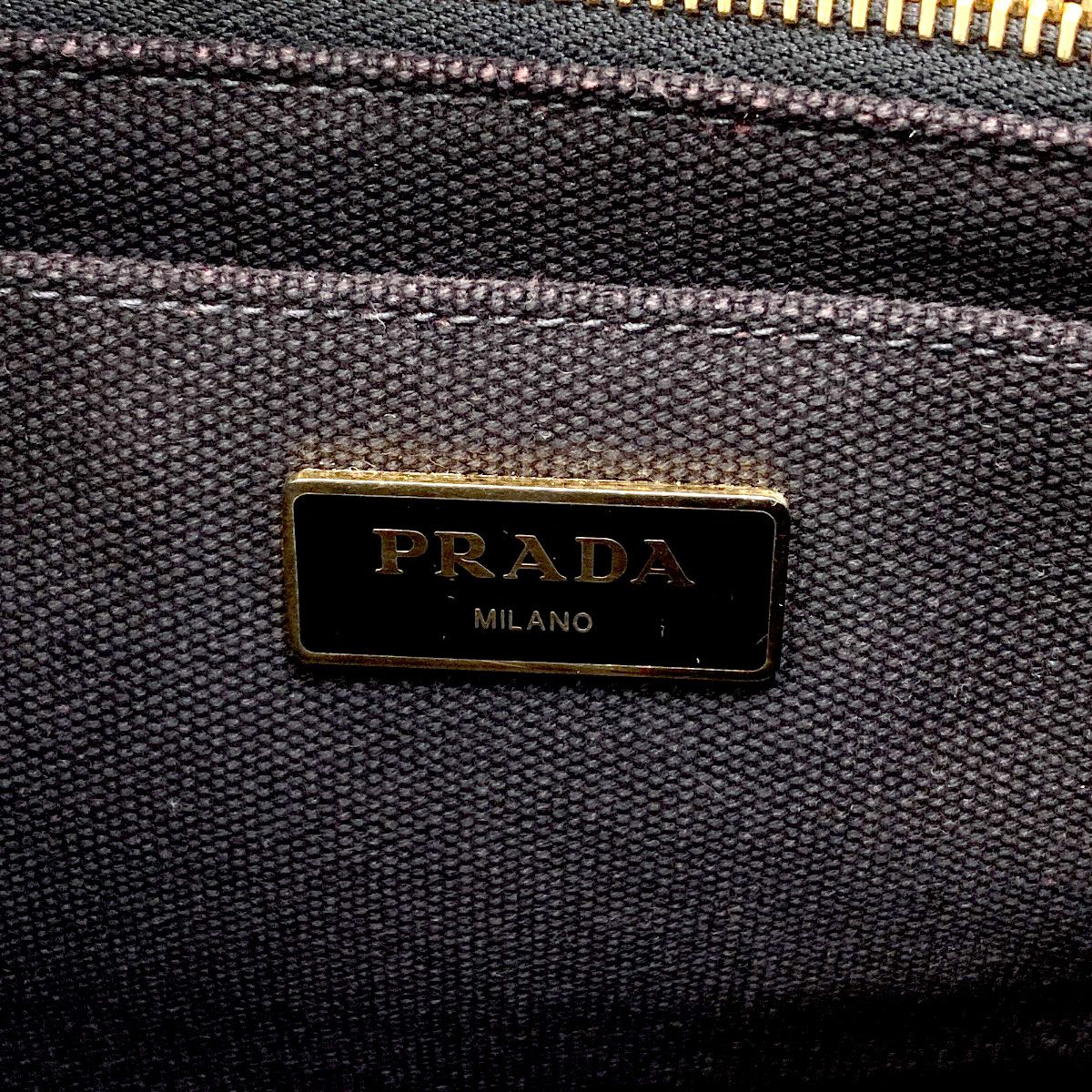 Prada Canapa Mini 2-Way Handbag Canvas — view 6