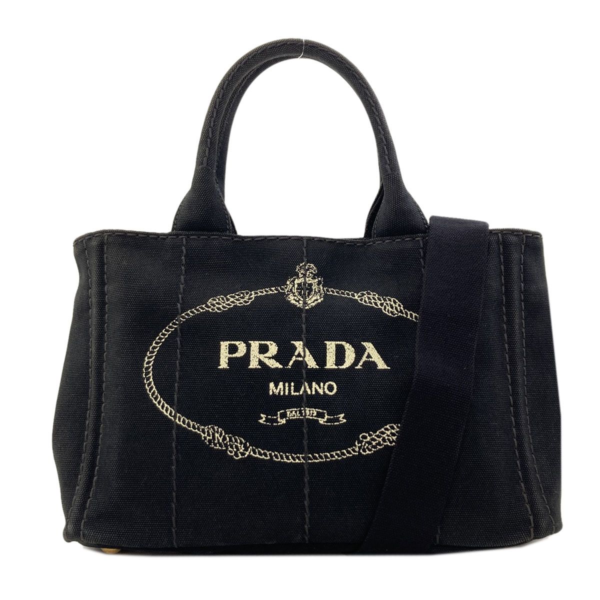 Prada Canapa Mini 2-Way Handbag Canvas