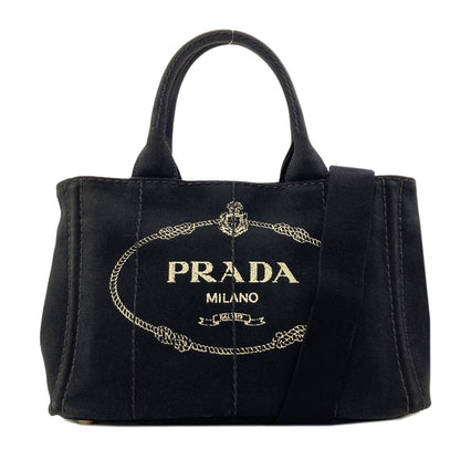Prada Canapa Mini 2-Way Handbag Canvas