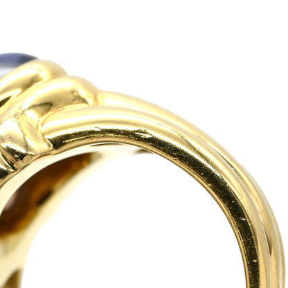 Bvlgari Ring Iolite Purple Yellow Gold Blue 18k — view 4