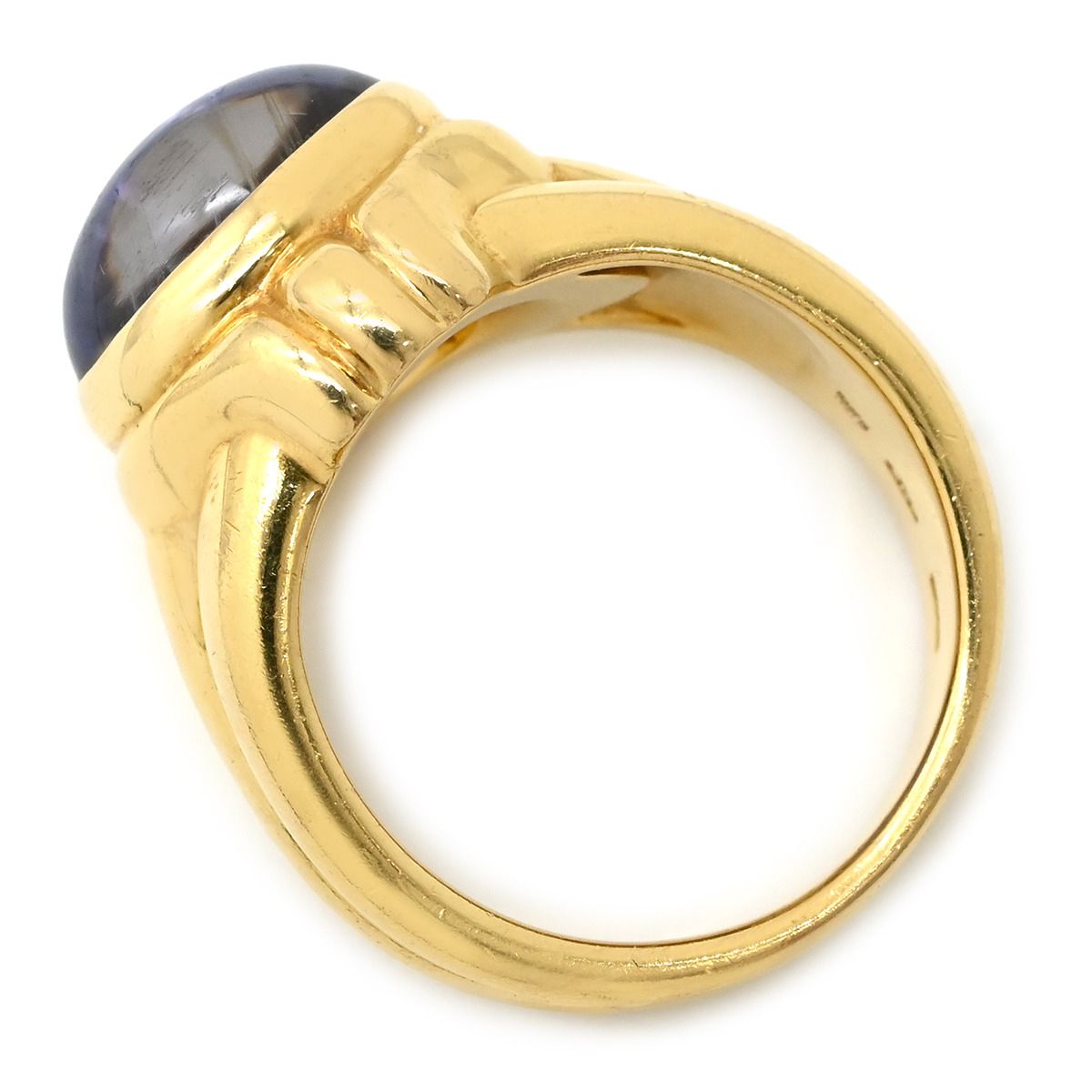 Bvlgari Ring Iolite Purple Yellow Gold Blue 18k — view 2