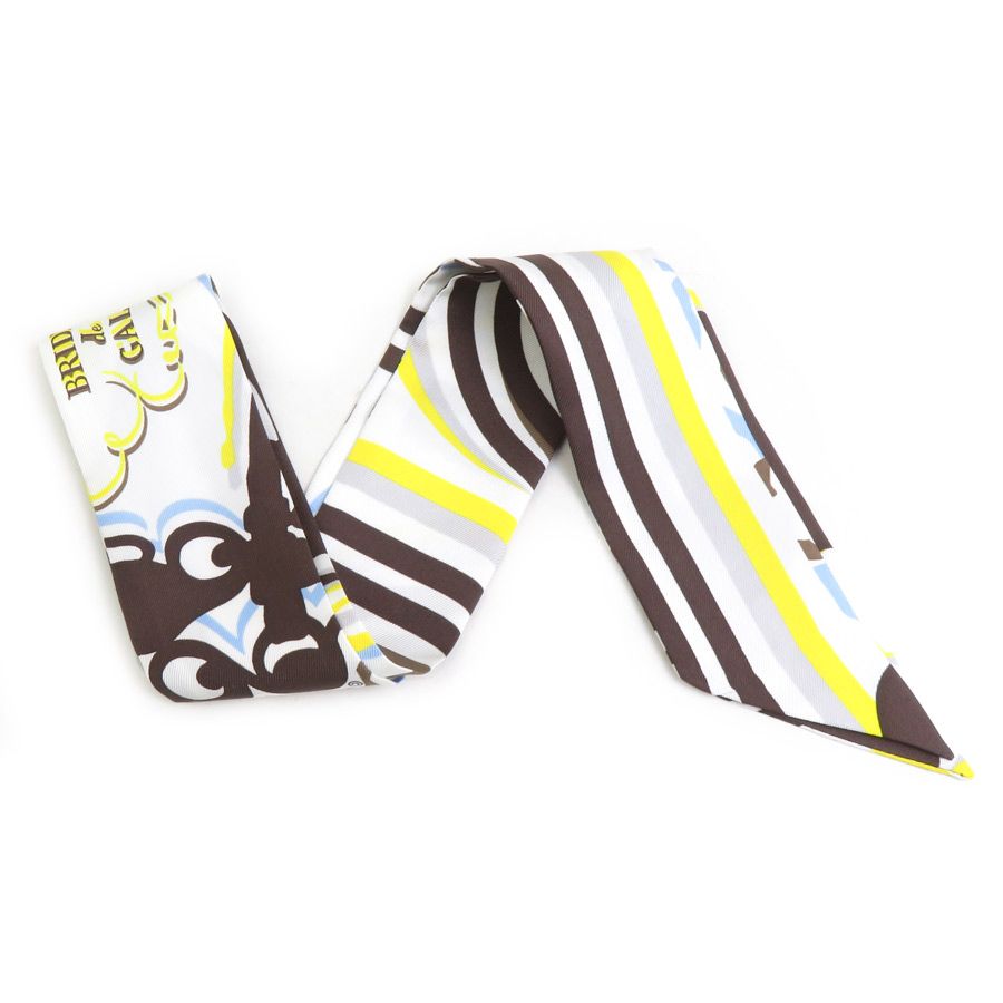 Hermes Scarf Twilly White — view 2