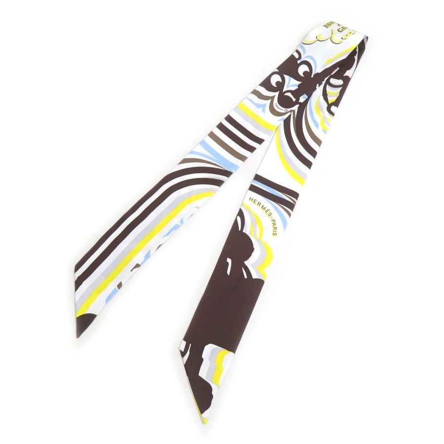 Hermes Scarf Twilly White — view 4