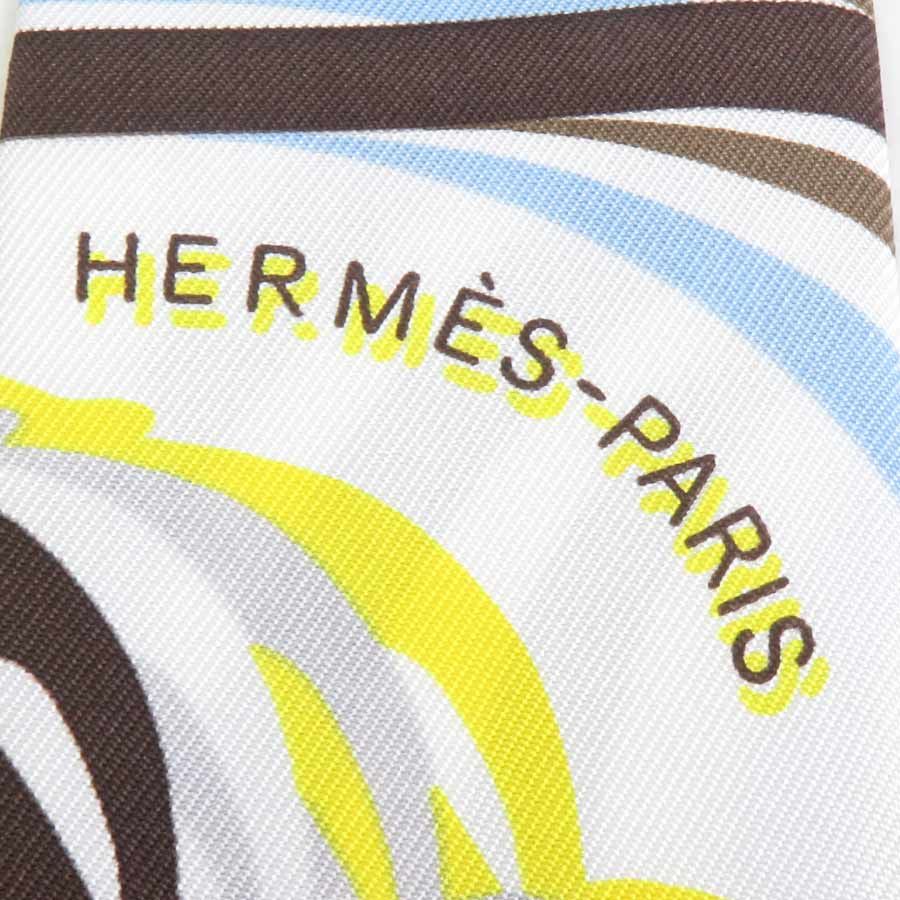 Hermes Scarf Twilly White — view 6
