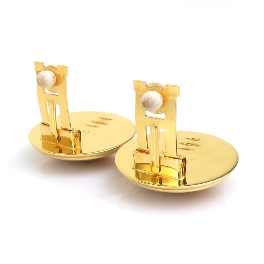 Hermes Earrings Cloisonne Gold — view 5
