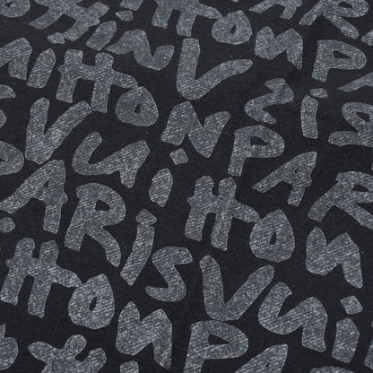 Louis Vuitton Scarf Echarpe Felted Graffiti Black Gray — view 4