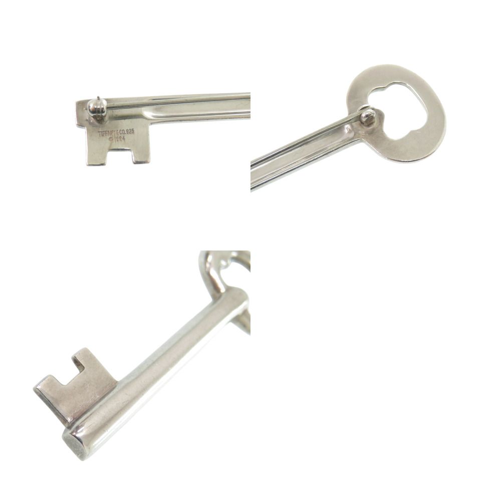 Tiffany & Co Lock Key Brooch 925 Sterling Silver — view 4
