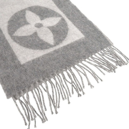 Louis Vuitton Echarpe Cardiff Wool Cashmere Gray Scarf — view 5