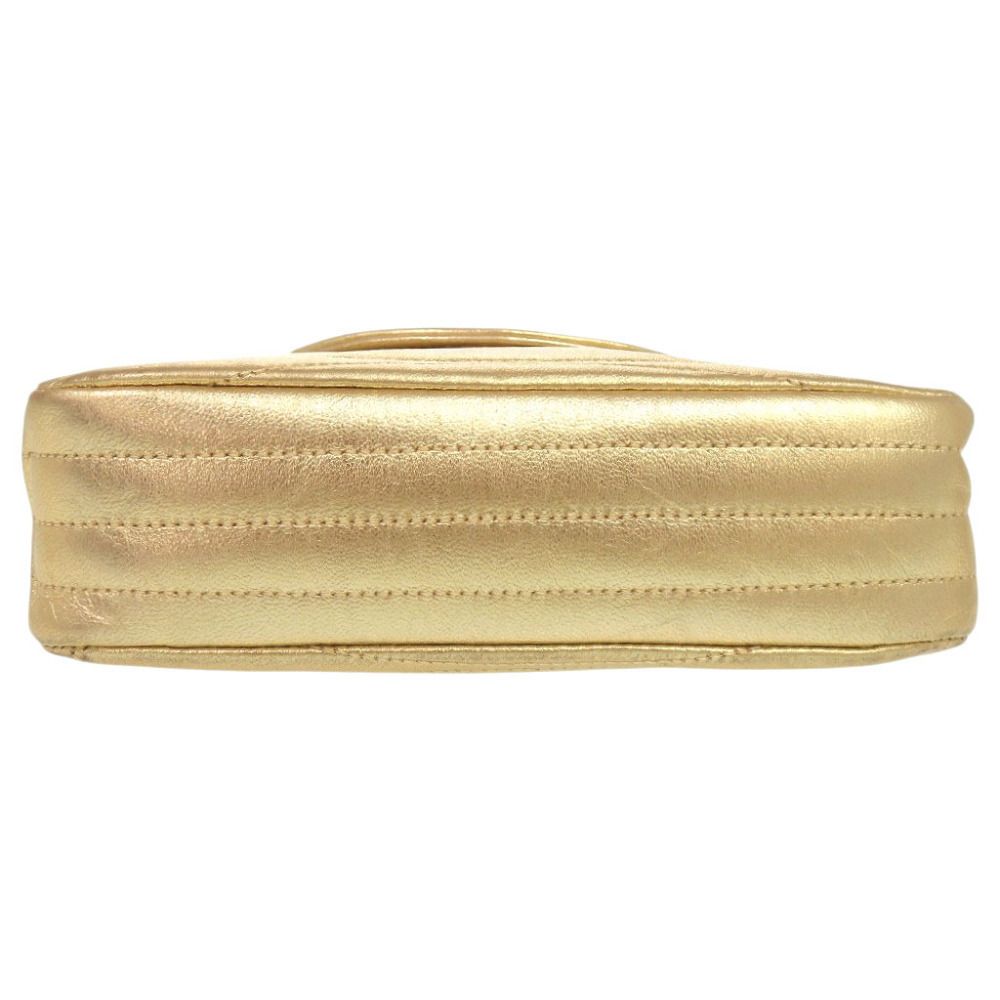 Chanel CC Logo Lambskin Gold Chain Bag — view 3