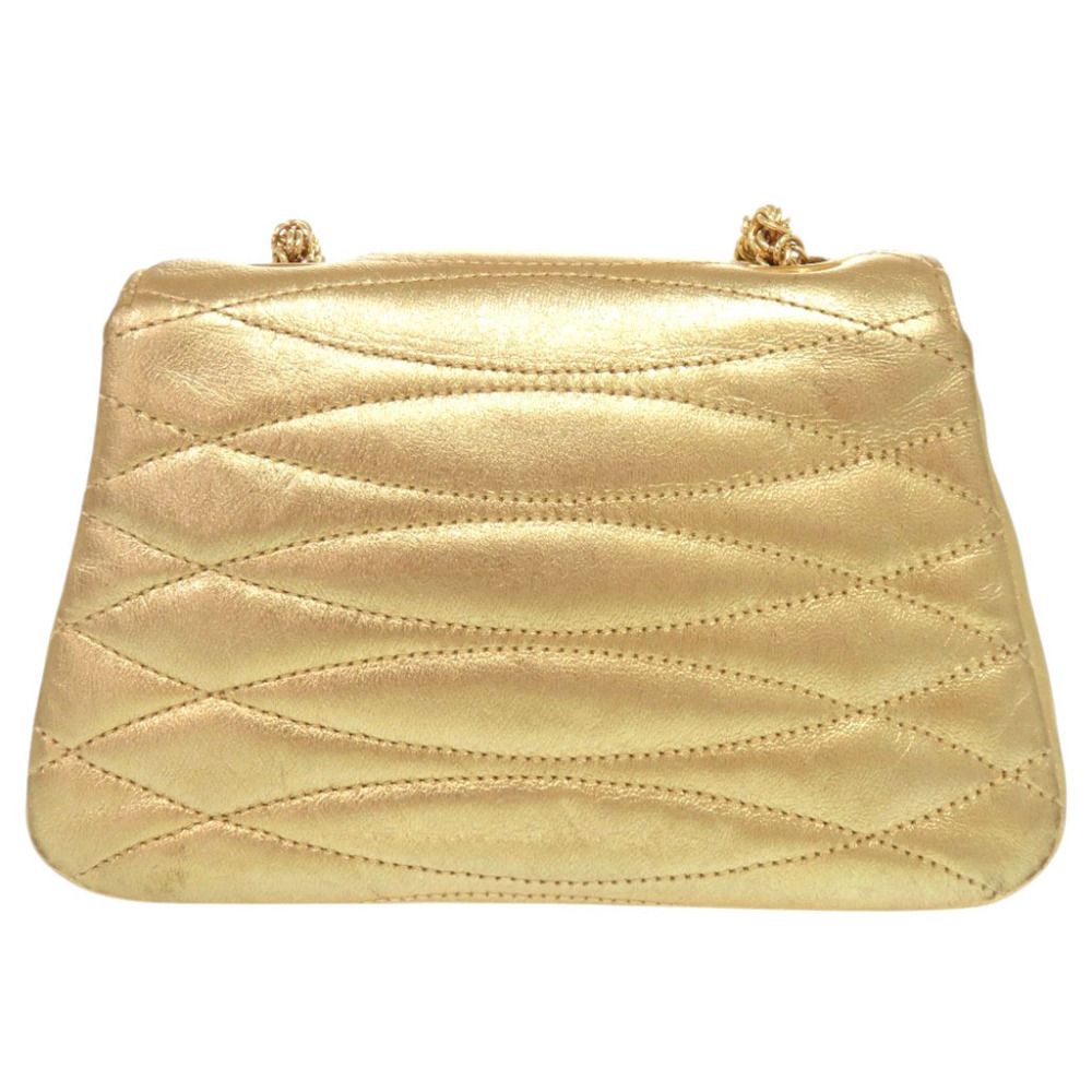 Chanel CC Logo Lambskin Gold Chain Bag — view 2