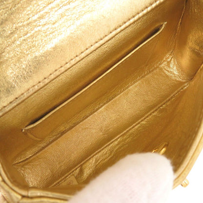 Chanel CC Logo Lambskin Gold Chain Bag — view 6