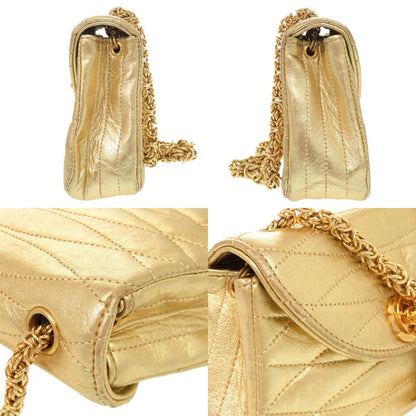 Chanel CC Logo Lambskin Gold Chain Bag — view 8
