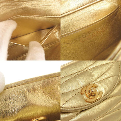Chanel CC Logo Lambskin Gold Chain Bag — view 7