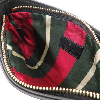 Gucci GG Emblem Shoulder Bag Canvas Leather Beige — view 5