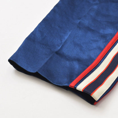 Gucci Pants Track Jogging Acetate Navy White Red 48 — view 5