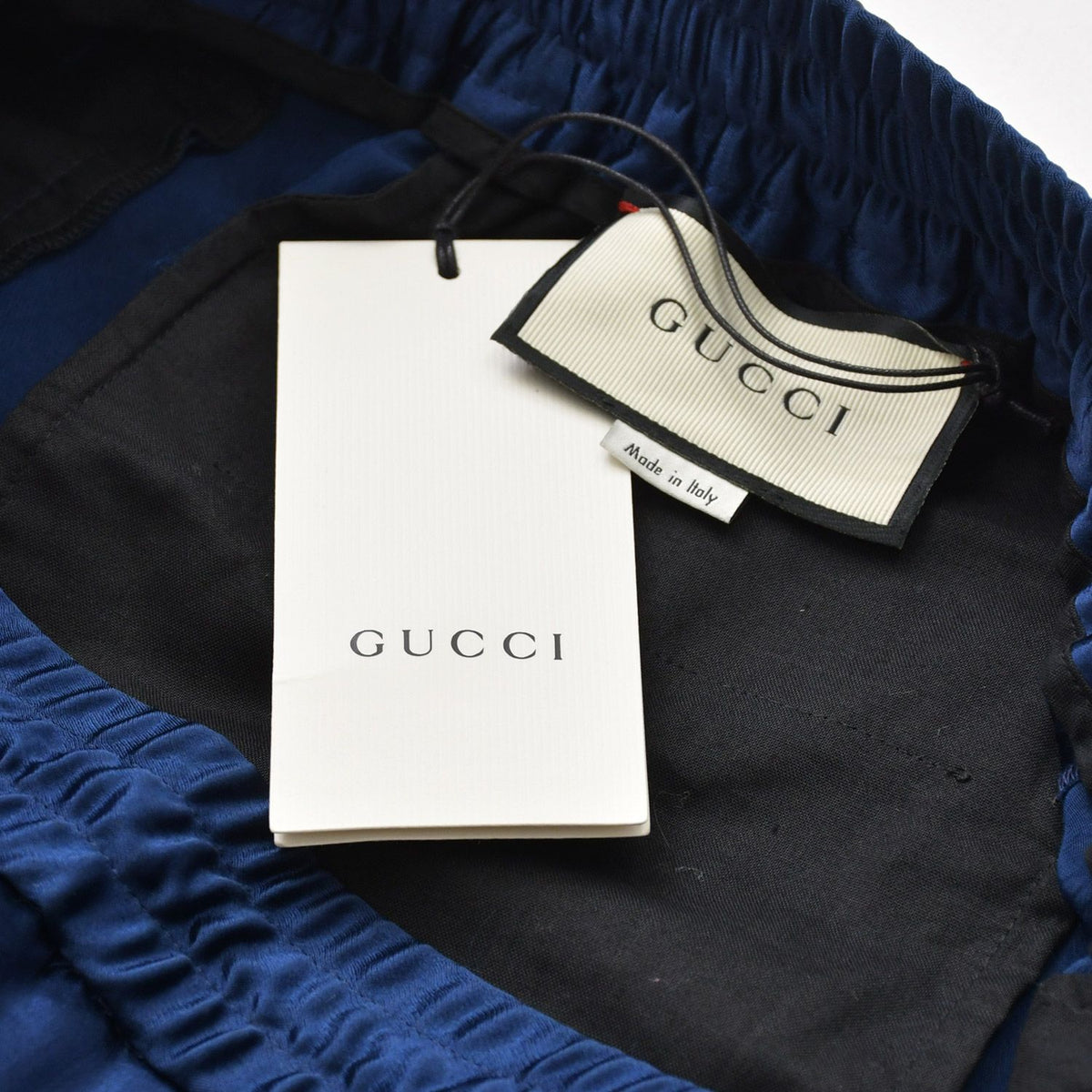 Gucci Pants Track Jogging Acetate Navy White Red 48 — view 8