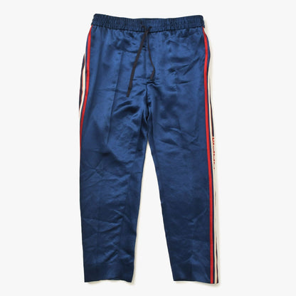 Gucci Pants Track Jogging Acetate Navy White Red 48